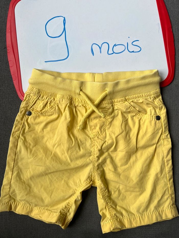 Bermuda jaune TAO 9 mois