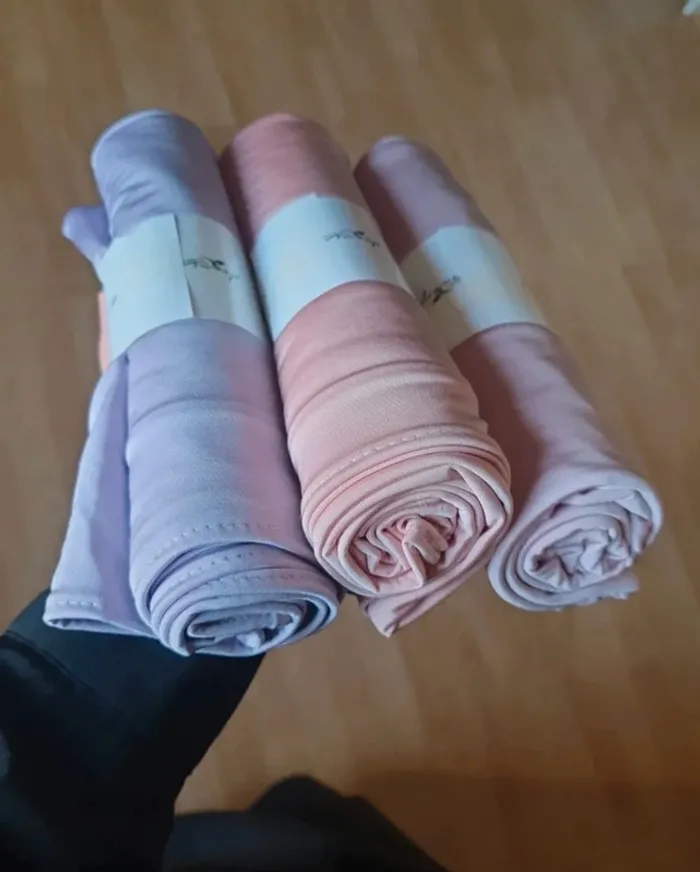 Lot Voile hijab jersey premium satiné - photo numéro 2