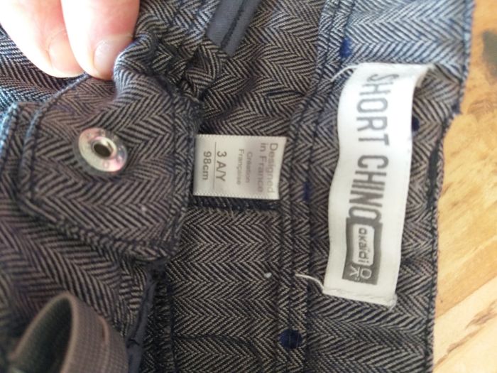 Lot 2 shorts Chino fille 3 ans - photo numéro 2