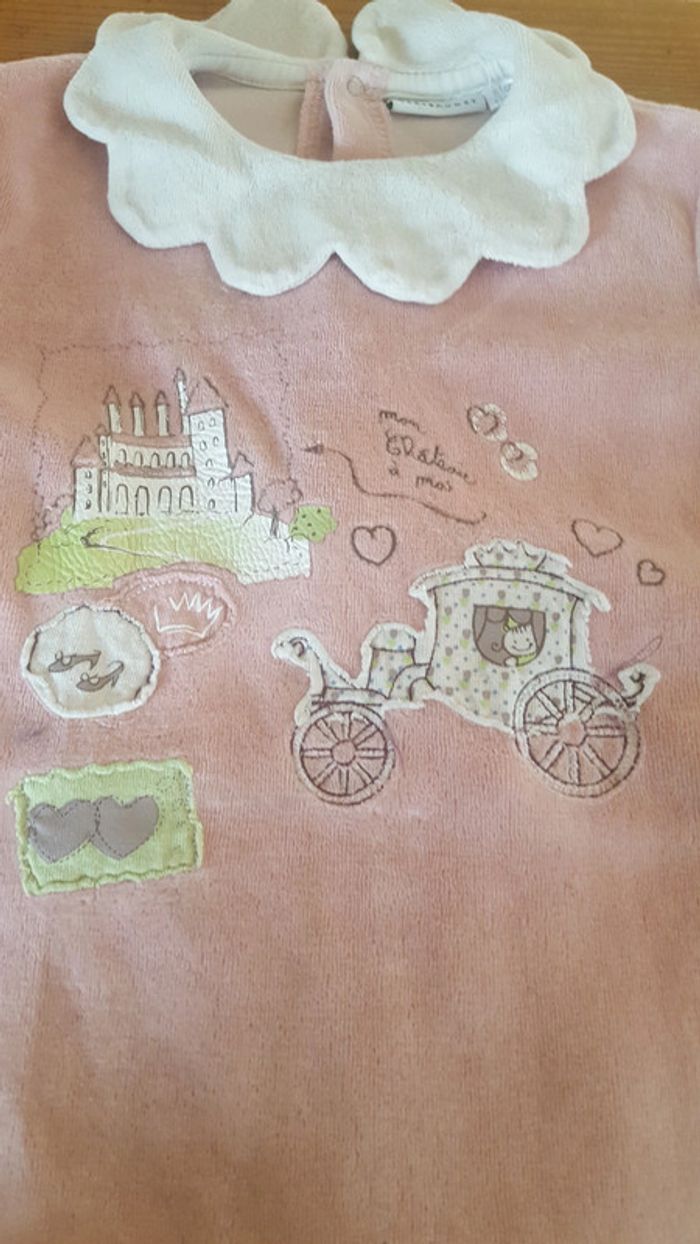 Pyjama velours Vert baudet 18 mois