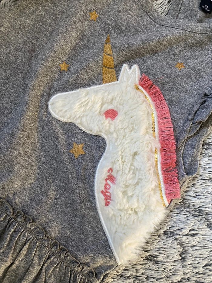 Robe Kiabi grise - 8 ans - photo numéro 2