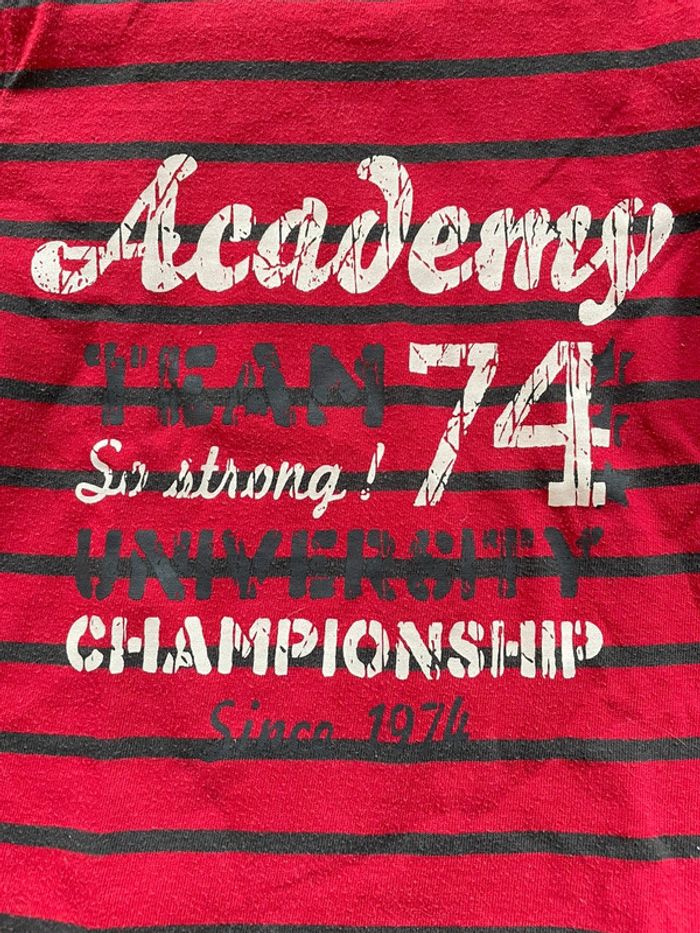 T-shirt ML effet 2 en 1 rouge - 5ans - photo numéro 3