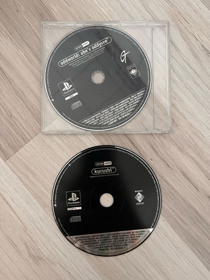 Jeux ps1 kurushi et oddworld