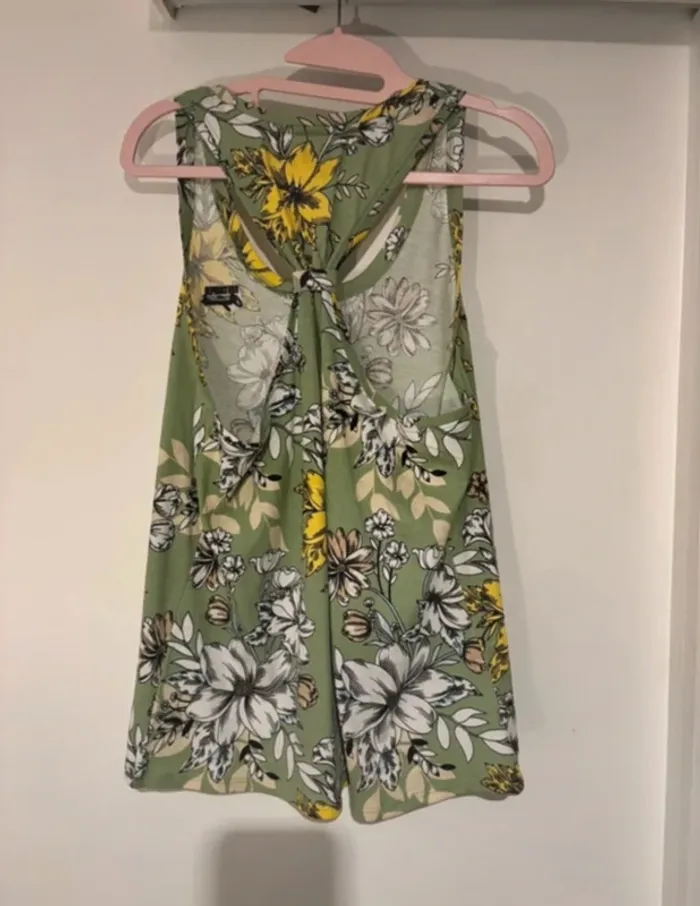 Débardeur fleuri Lee Cooper vert XL neuf - photo numéro 3