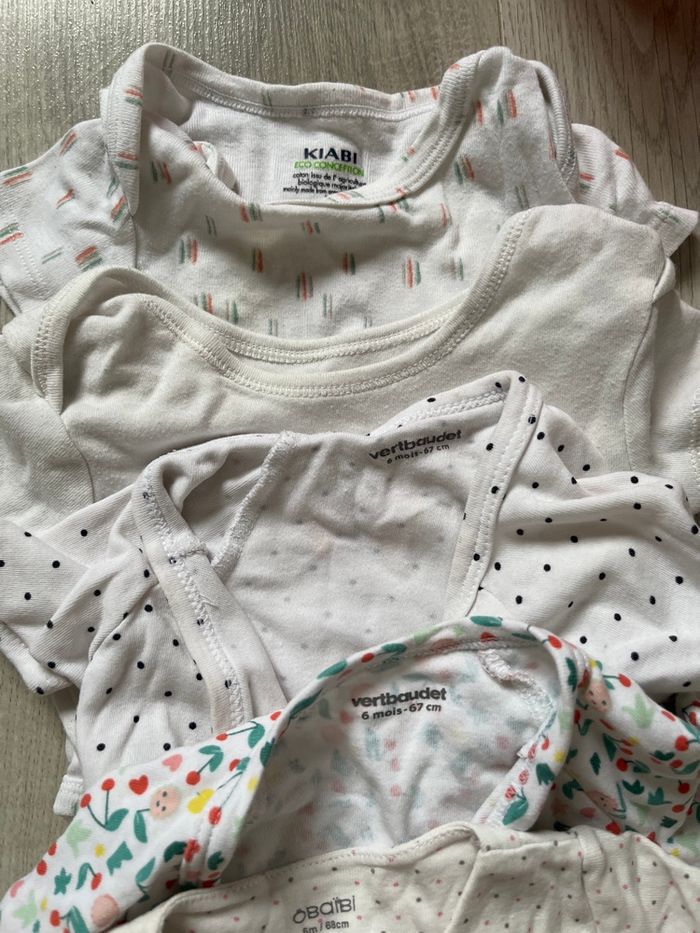 Lot de 6 bodys manche courtes - photo numéro 2