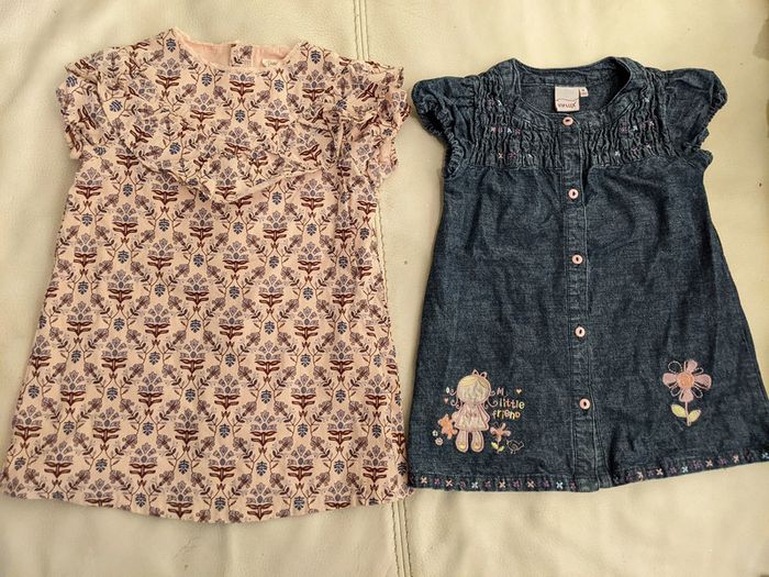 lot de 2 robes mi-saison automne hiver printemps 24 mois 86 cm