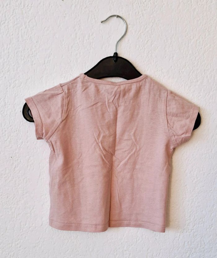 🩷 Tee-shirt manches courtes pour fille taille 12 mois - photo numéro 4