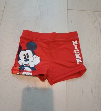 Maillot de bain rouge Mickey 12 mois