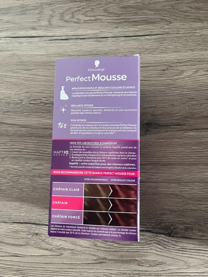 Lot de 3 colorations mousse permanente – teinte 586 Acajou, neuves, jamais ouvertes. - photo numéro 3