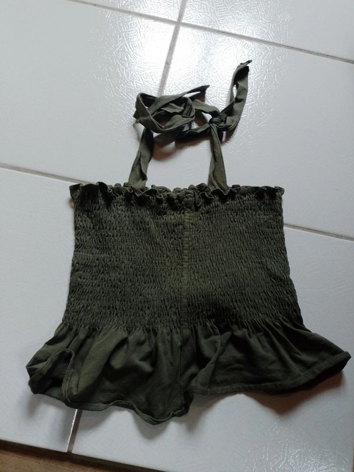 Bustier femme à bretelles femme vert kaki H&M - photo numéro 9