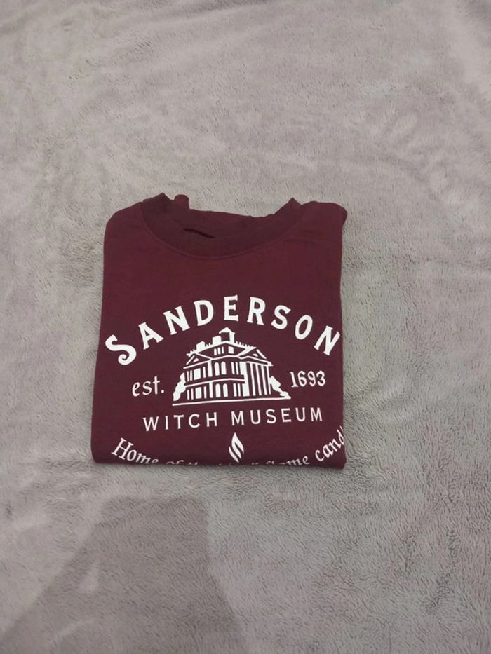 Pull/Sweat Vintage Bordeaux Imprimé Sanderson