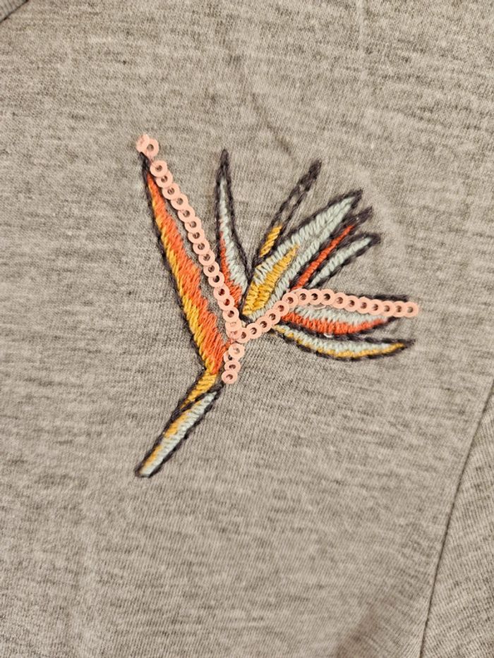 Tee-shirt gris taille 36 Kiabi - photo numéro 3