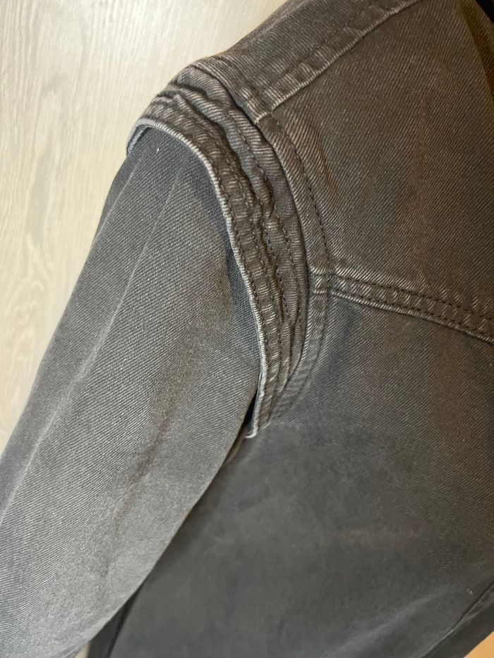 Veste noire en jean - photo numéro 3