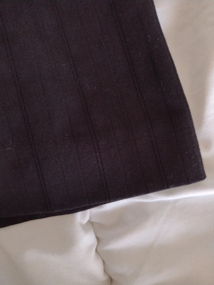 Jupe tailleur droite fendue noir - photo numéro 5