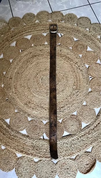 Ceinture taille 80 colorie cuivré dorée  large de 4,2 cm