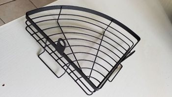 panière de rangement murale noire