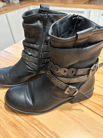 Bottines noir femme