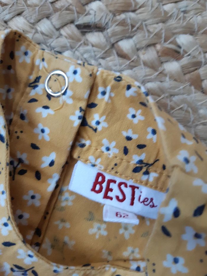 Blouse manches longues fleurs Besties 62 cm - photo numéro 4
