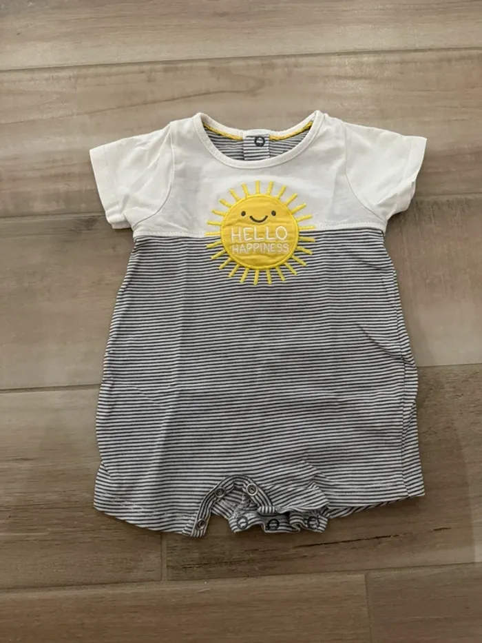 Combi short garçon