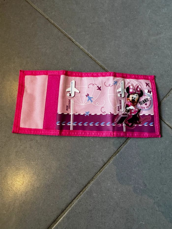 Portefeuille / Porte monnaie - Disney - Minnie - Bording pass / Avion / Valise / Bon voyage - photo numéro 4