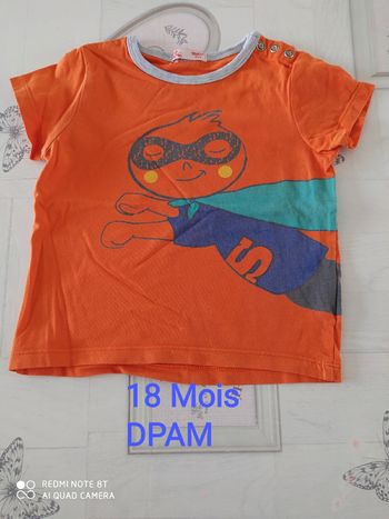 T -shirt manches courtes 18 mois DPAM