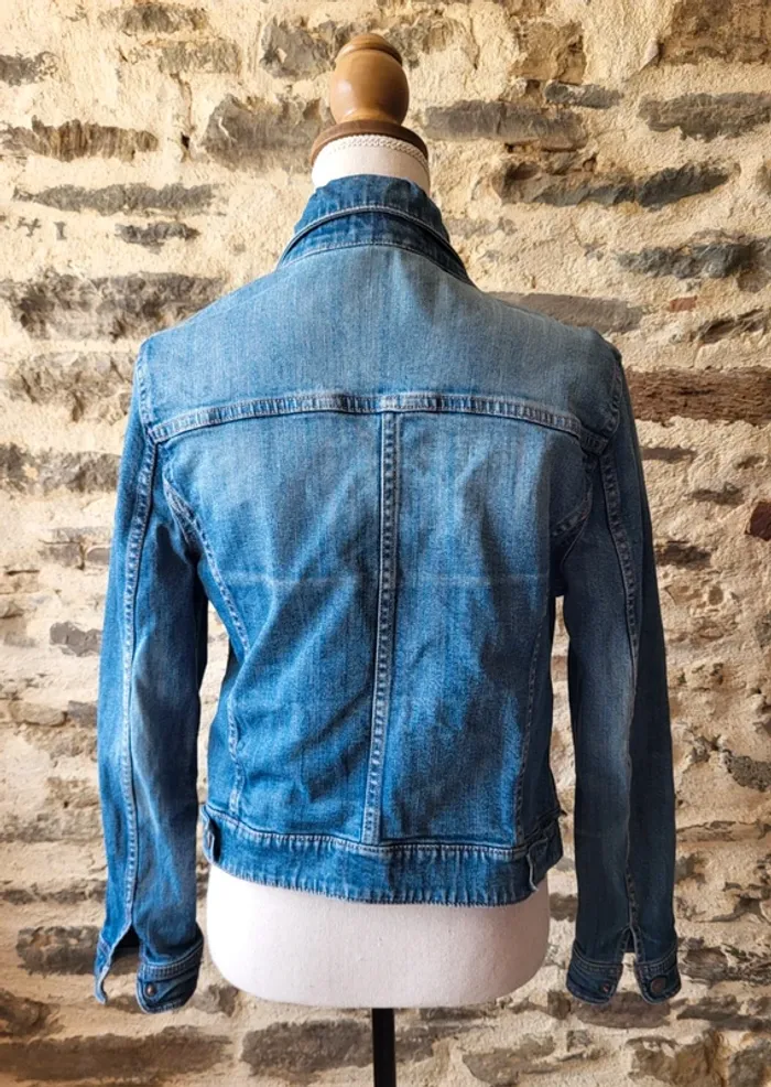 Veste en jean bleue claire Camaïeu Taille 36 - photo numéro 5