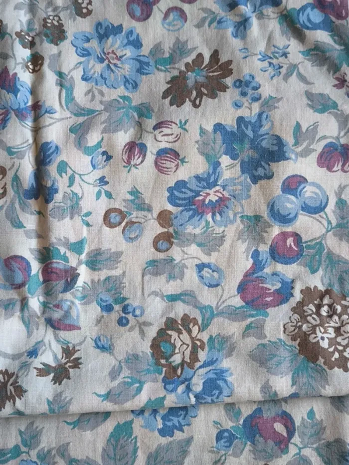 Taie de traversin vintage motif floral 167 X 42 cm - photo numéro 4