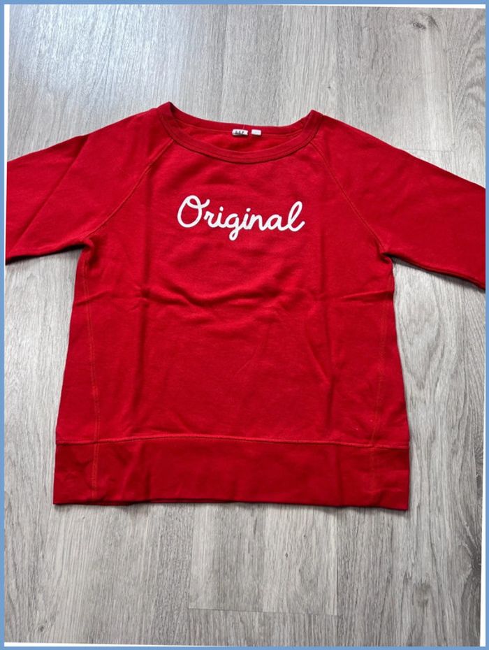 Pull GAP Rouge avec logo brodé Taille S - photo numéro 9