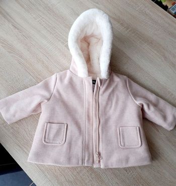 Manteau rose pâle 9 mois kiabi