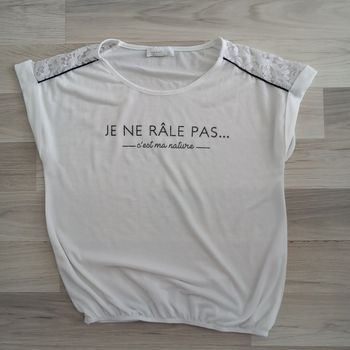 Chemisier femme à manches courtes Miss Grammy taille 38
