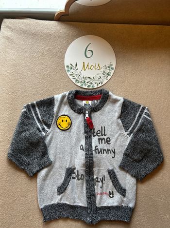 Gilet léger mi saison sourire Taille 6 mois