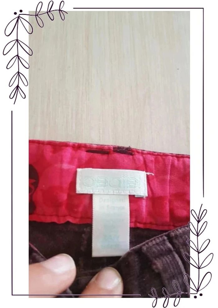 Pantalon velours Obaibi - photo numéro 3