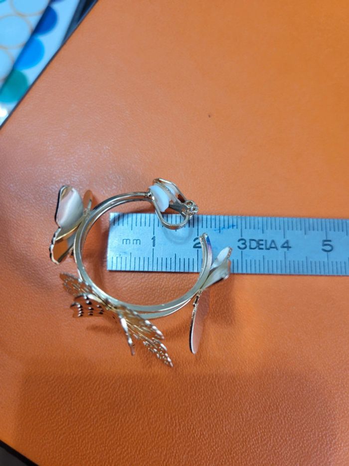 Clips creoles papillons gold - photo numéro 6
