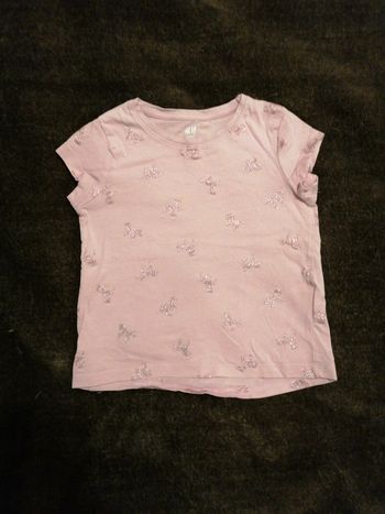 T-shirt rose 24/36 mois H&M
