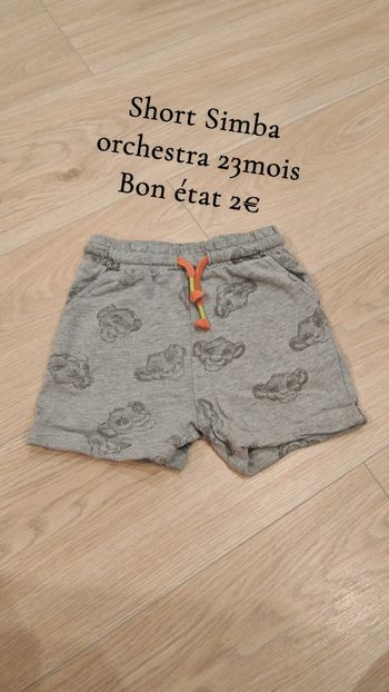 Short Simba orchestra 23mois