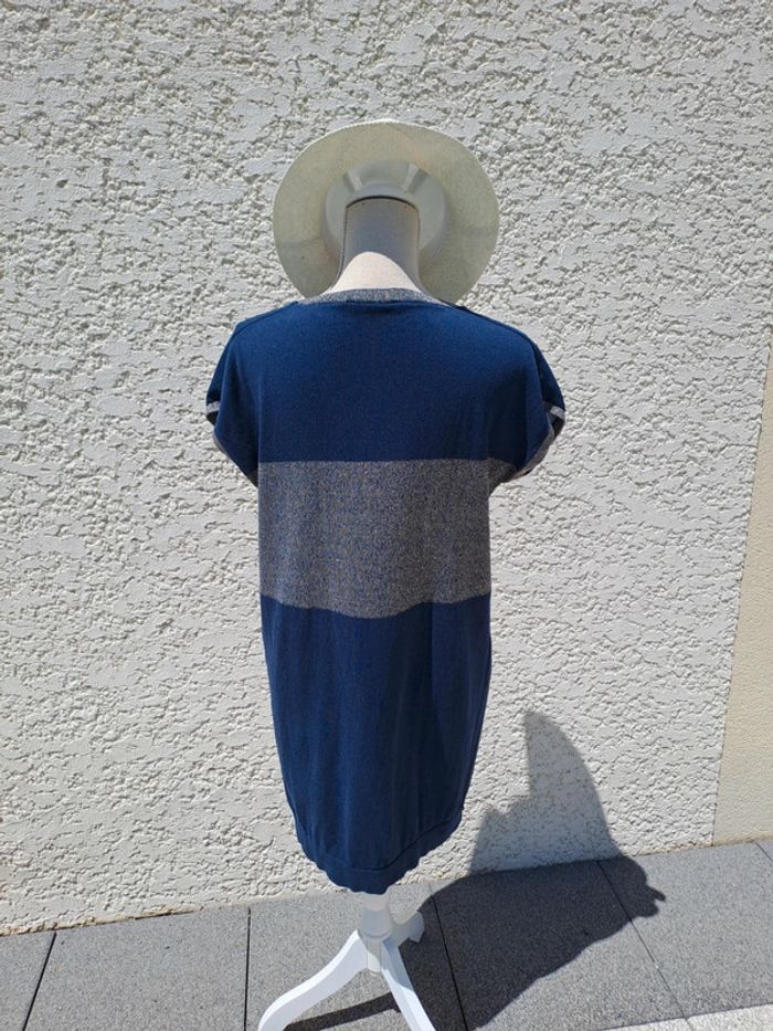 Robe été ample marine et fleurs Trend Miss Captain t. 38 - photo numéro 3