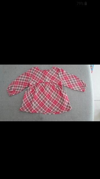 Tunique grise et rose