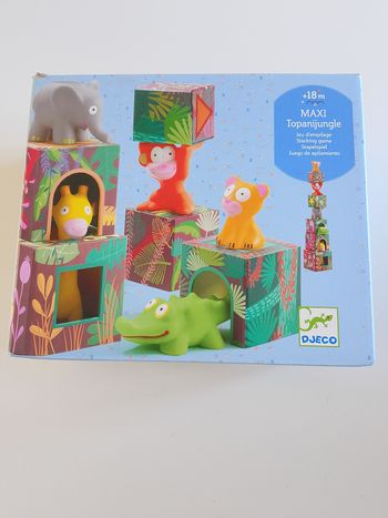 Maxi topanijungle jeu d'empilage Djeco complet 