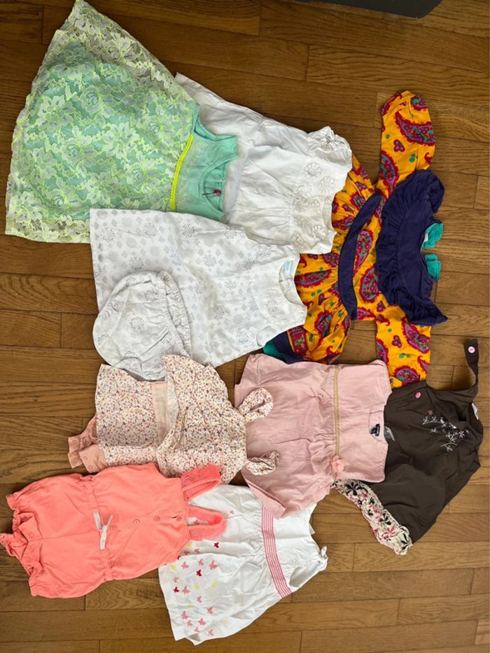 Lot de vêtements fille 12 mois (71 pièces) - photo numéro 3