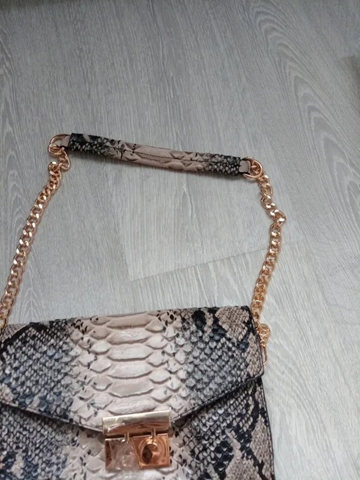 Sac bandoulière motif serpent - photo numéro 5