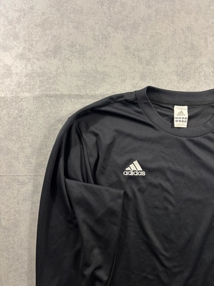 T-Shirt Manche longue Y2k / Vintage Adidas Noir et Blanc Taille XL - photo numéro 3