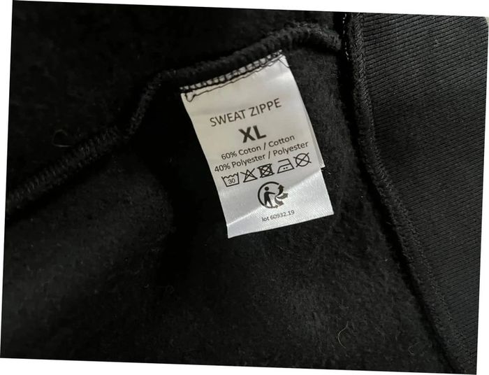 Gilet zippé noir à capuche taille XL marque hybrid.5 - photo numéro 8