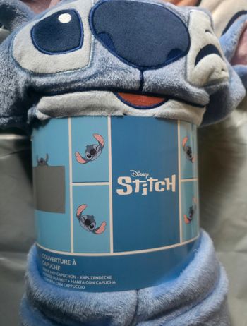 Plaid Stitch â capuche 120 cm × 150 cm