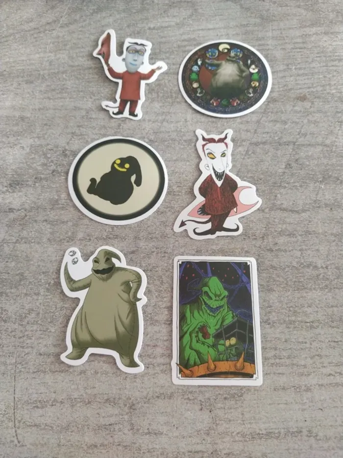 Lot de stickers films l'étrange Noël de monsieur jack (lot B)