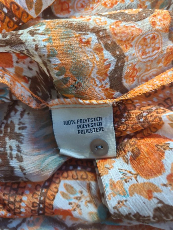 Chemise en voile orange - photo numéro 9