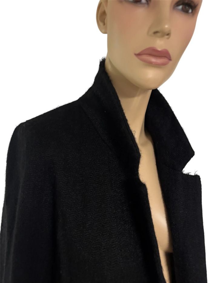 Veste noir taille M en cachemire coupe droite forte-forte - photo numéro 4