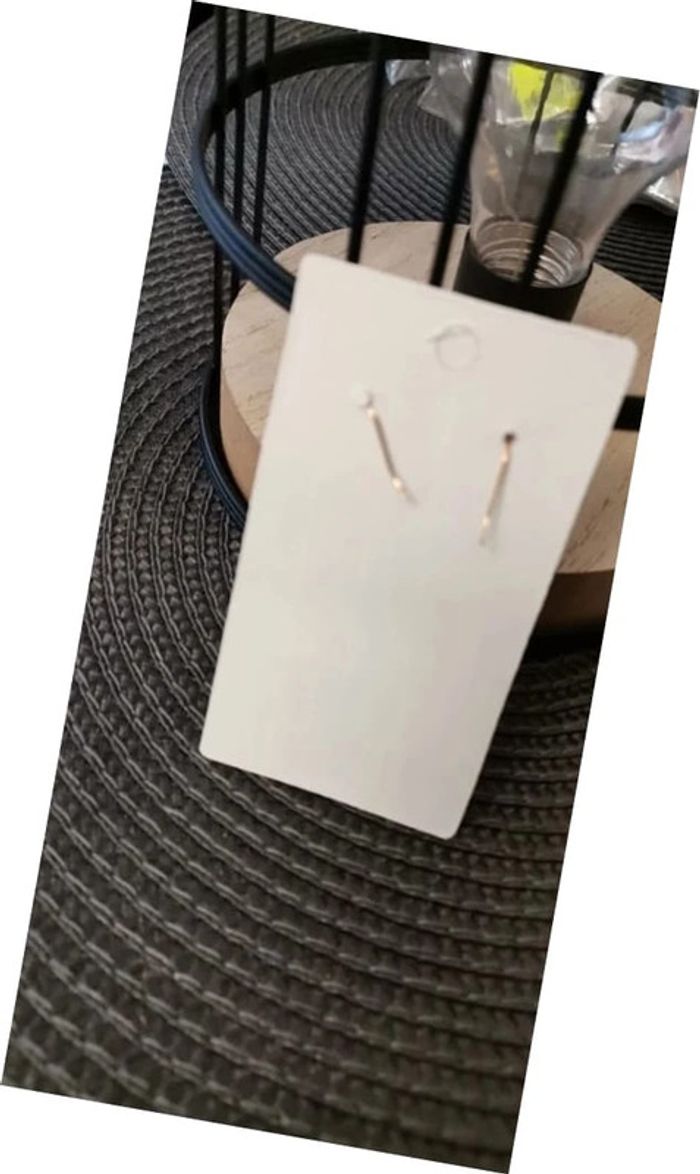 Boucle d'oreilles pendantes Hibou neuves - photo numéro 3