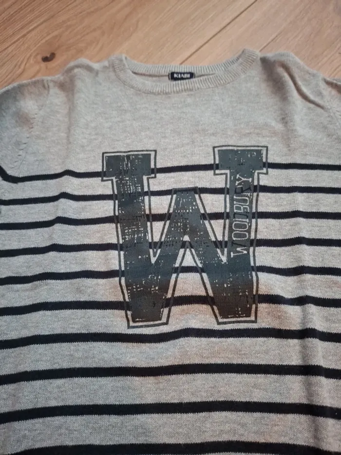 Petit pull gris col rond - photo numéro 3