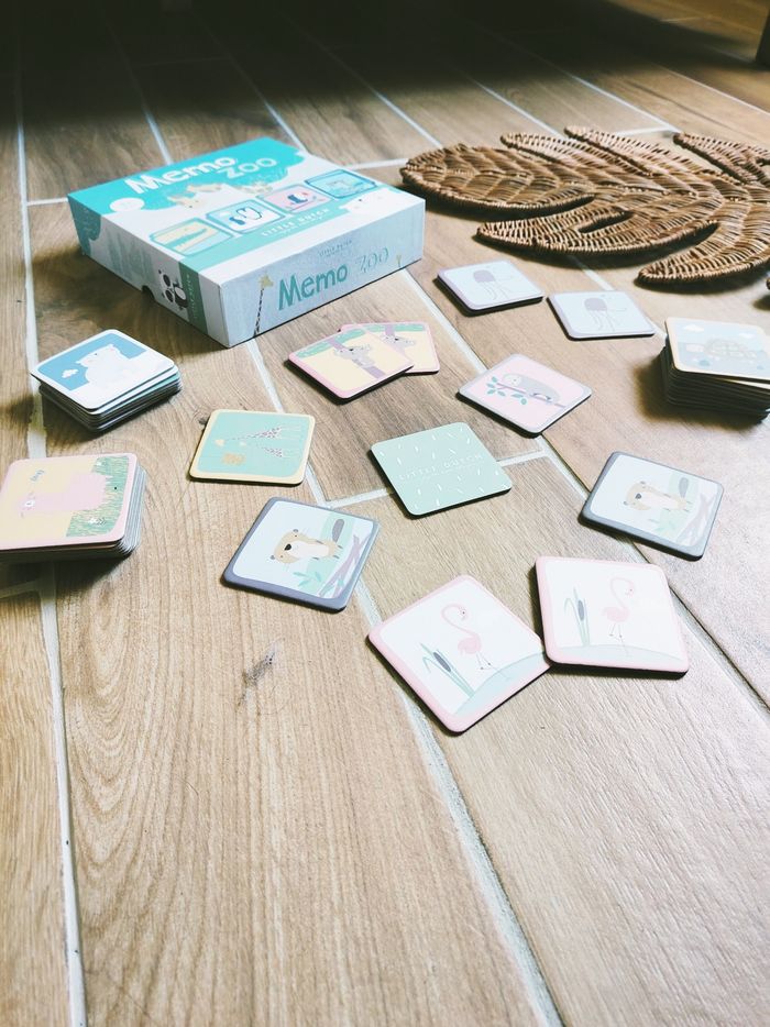 🦁Coffret jeu de Mémorisation Les animaux du Zoo marque Little dutch - photo numéro 2