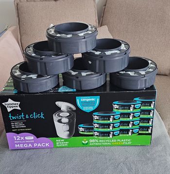 Lot de 6 recharges originales Tommee Tippee twist & click